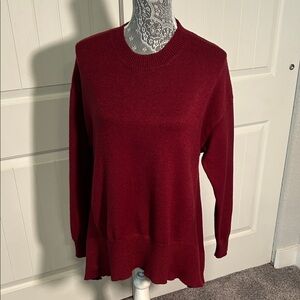 Bluivy Rich Burgundy Crew Neck Sweater M/L